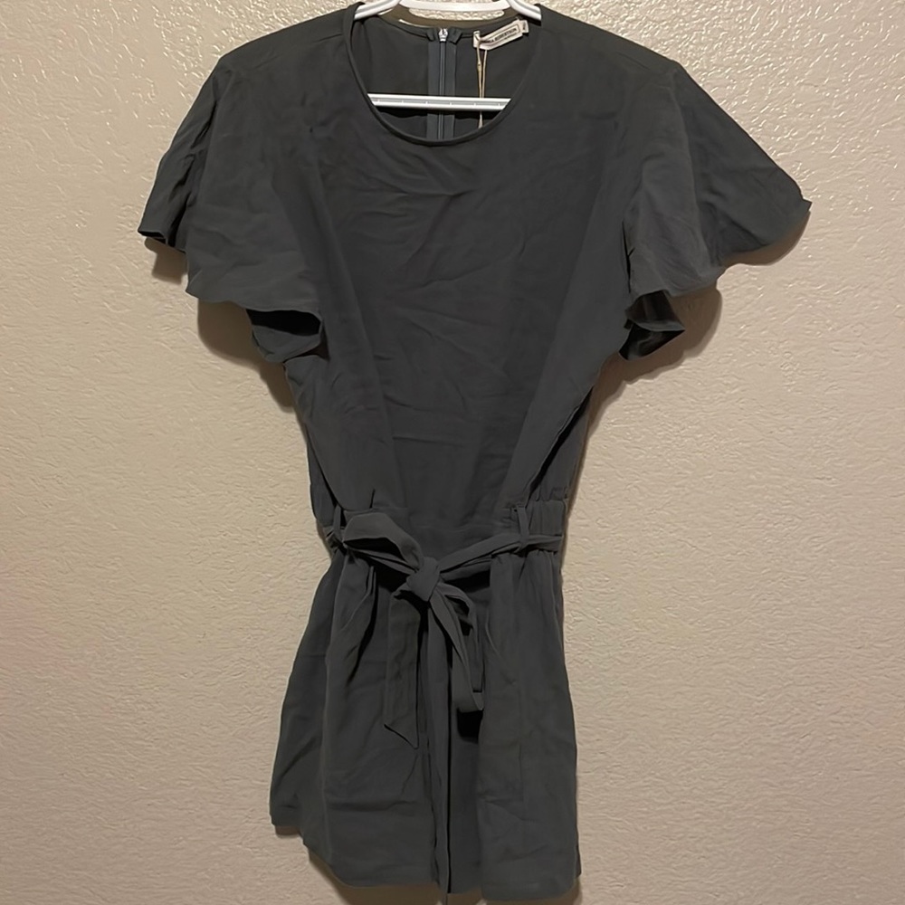 Army green/ grey romper